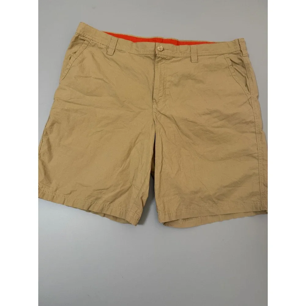 Columbia Sportswear Mens Khaki Tan Casual Shorts Size 40W 10L AM4471 Cotton